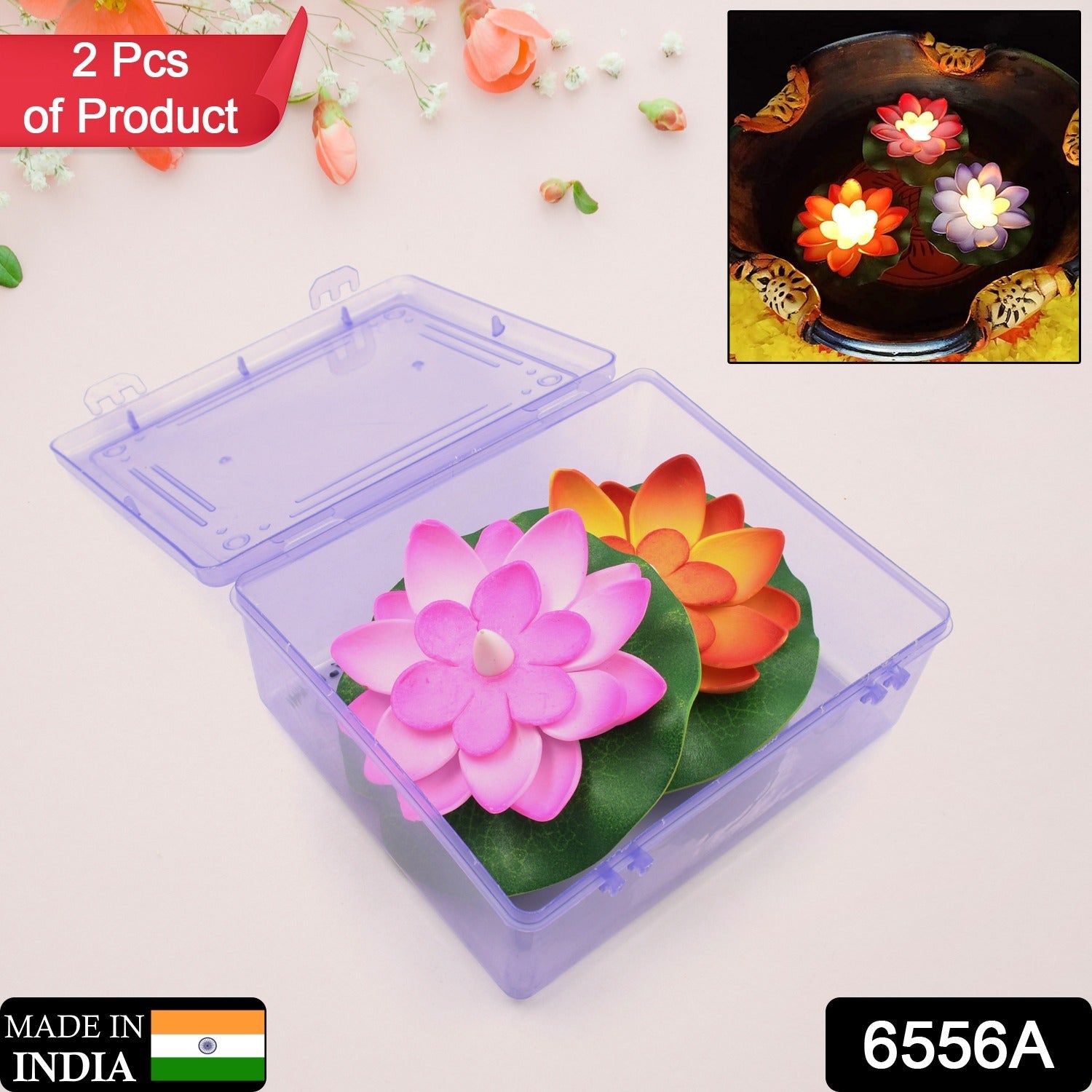 6556a WATER FLOATING SMOKELESS CANDLES & LOTUS FLOWERS SENSOR LED TEALIGHT FOR OUTDOOR AND INDOOR DECORATION - PACK OF 2 CANDLE CANDLE (PACK OF 2) 6556a WATER FLOATING SMOKELESS CANDLES & LOTUS FLOWERS SENSOR LED TEALIGHT FOR OUTDOOR AND INDOOR DECORATION - PACK OF 2 CANDLE CANDLE (PACK OF 2)